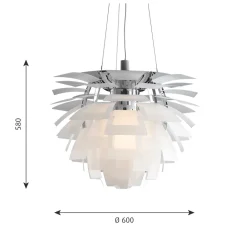 PH Artichoke Ø600 taklampa glass V4