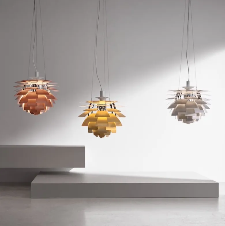 PH Artichoke Ø600 taklampa stainless steel V4