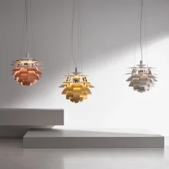 PH Artichoke Ø480 taklampa stainless steel V4