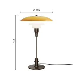 PH 3/2 Bordslampa Centenary Edition Amber/Opal White