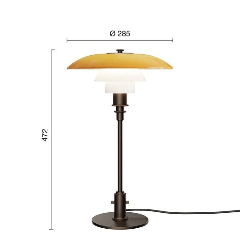 PH 3/2 Bordslampa Centenary Edition Amber/Opal White