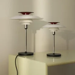 PH 80 Bordslampa chrome/opal white