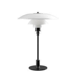PH 3½-2½ Bordslampa glass/black metalised