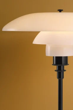 PH 3½-2½ Bordslampa glass/black metalised