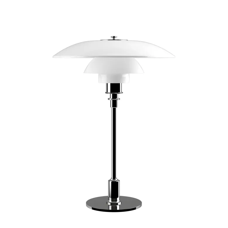 PH 3½-2½ Bordslampa glass/chrome