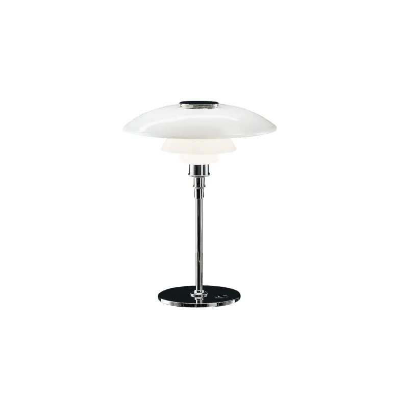 PH 4½-3½ Bordslampa glass/chrome