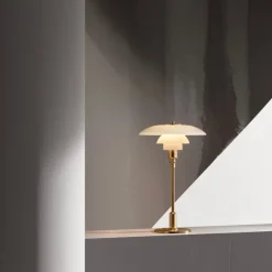PH 3½-2½ Bordslampa glass/metalised brass