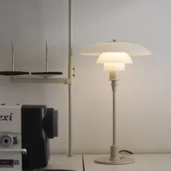 PH 3/2 bordslampa glossy beige