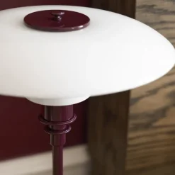 PH 3/2 bordslampa glossy burgundy
