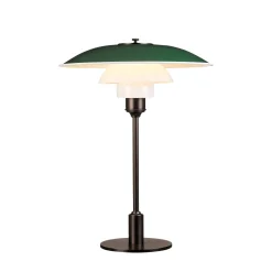 PH 3½-2½ Bordslampa green/brown brass