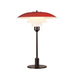 PH 3½-2½ Bordslampa red/brown brass