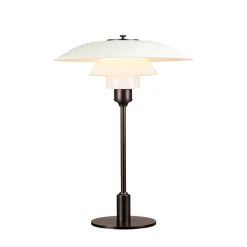 PH 3½-2½ Bordslampa white/brown brass