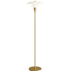 PH 3½-2½ golvlampa glass/metalised brass