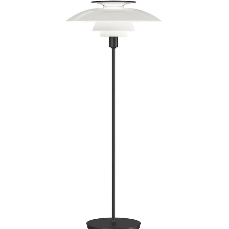 PH 80 golvlampa med dimmer white Opal black