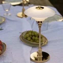 PH 2/1 portable bordslampa glass/brass
