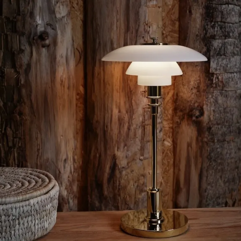 PH 2/1 portable bordslampa glass/brass
