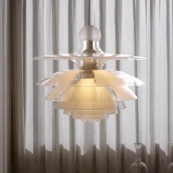PH Septima taklampa clear/matt glass/brass