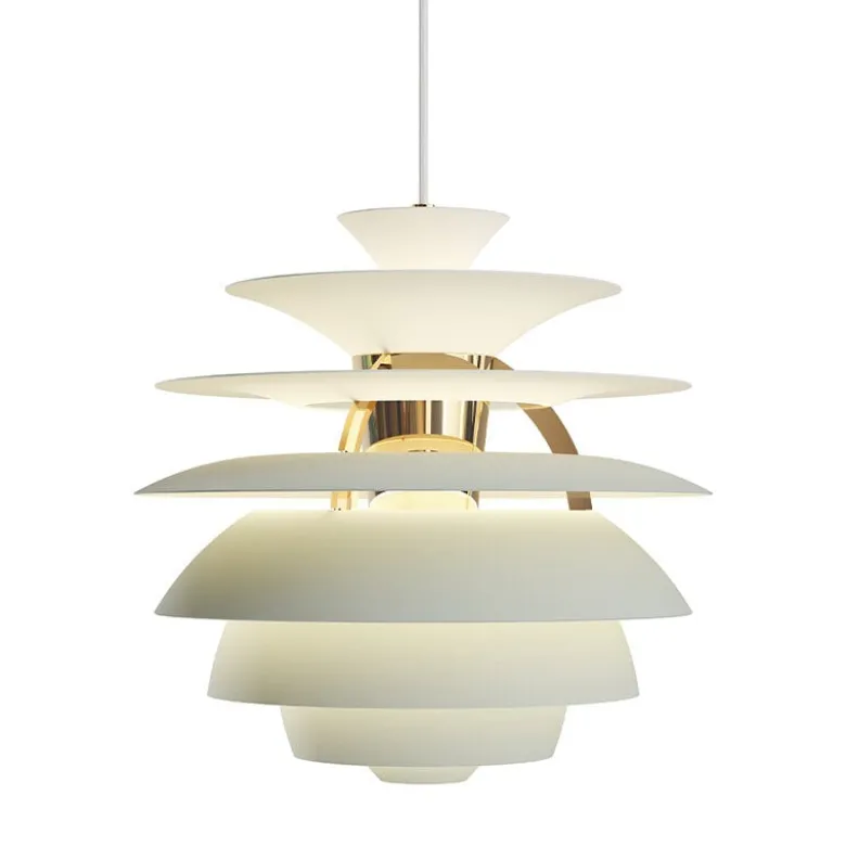 PH Snowball taklampa Dusty green/brass