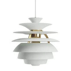 PH Snowball taklampa Dusty green/brass