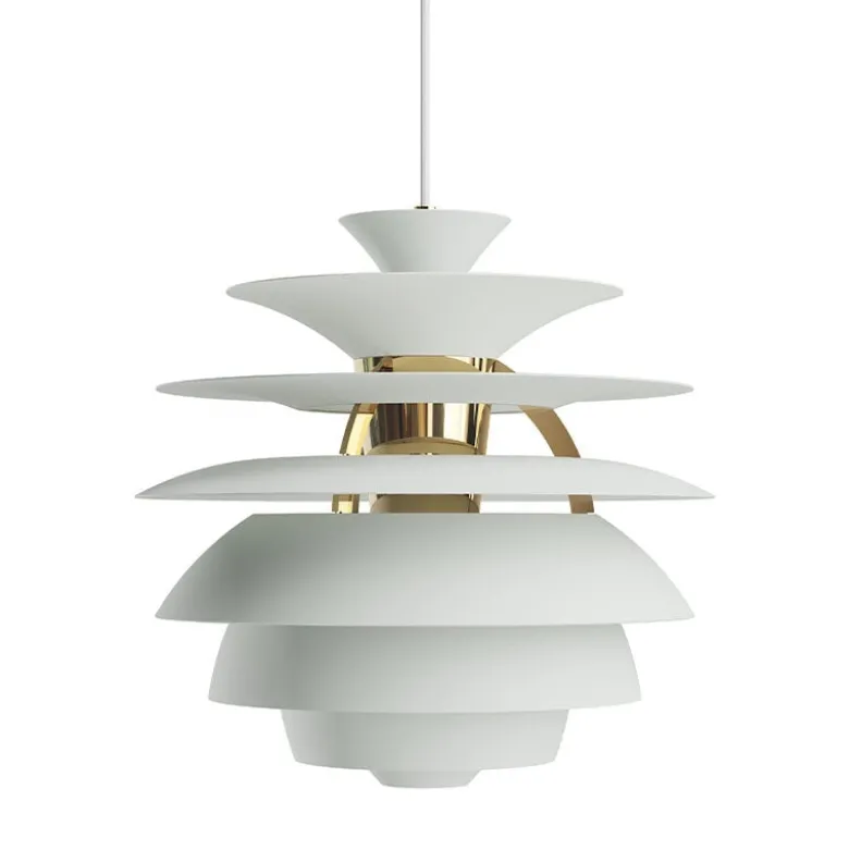 PH Snowball taklampa Dusty green/brass