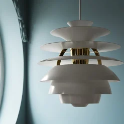 PH Snowball taklampa Soft white/brass