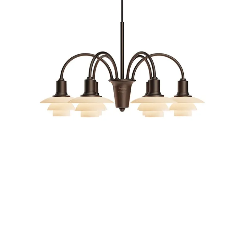PH 1/1 Taklampa 6 Centenary Edition Aged Brass/Dusty Terracotta
