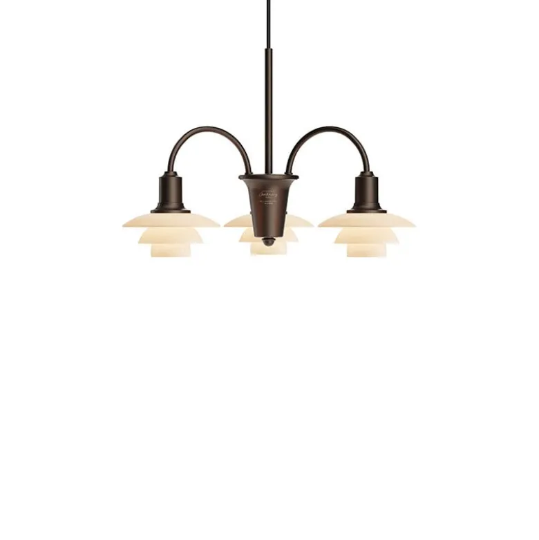 PH 1/1 Taklampa 3 Centenary Edition Aged Brass/Dusty Terracotta