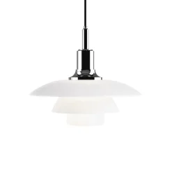 PH 3½-3 Taklampa glass/chrome
