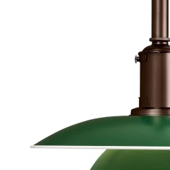 PH 3½-3 Taklampa green/silkesmatt brown, copper