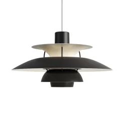 PH 5 Ø500 taklampa monochrome black