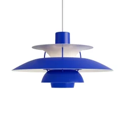 PH 5 Ø500 taklampa monochrome blue