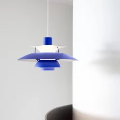 PH 5 Ø500 taklampa monochrome blue
