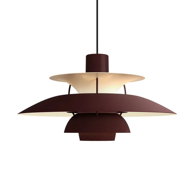 PH 5 Ø500 taklampa Monochrome Burgundy