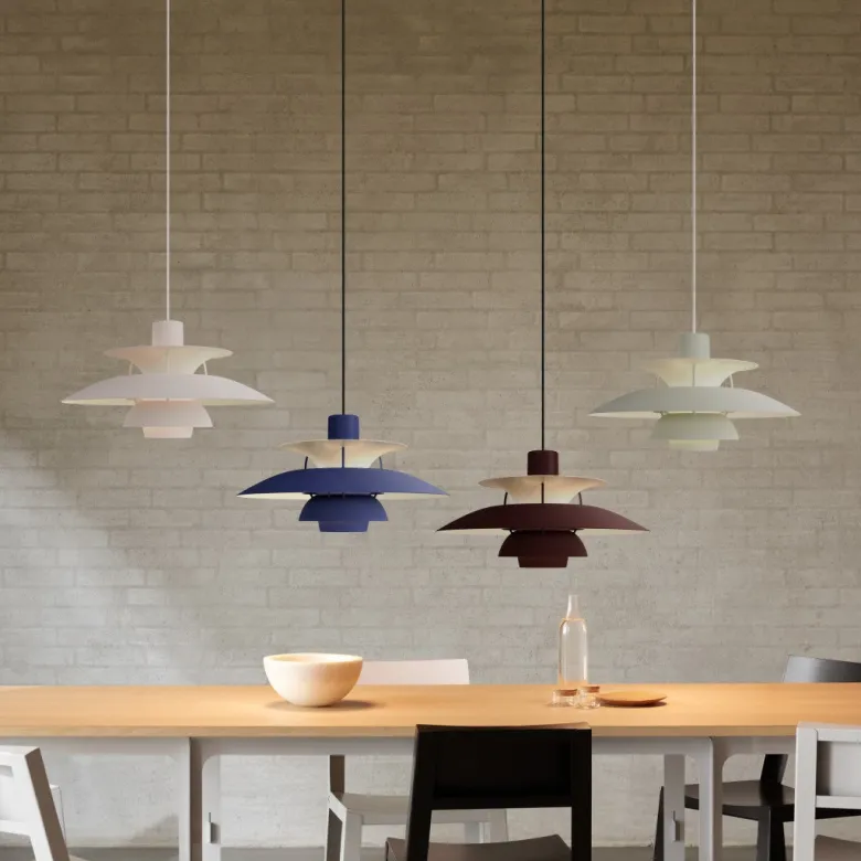 PH 5 Ø500 taklampa Monochrome Burgundy
