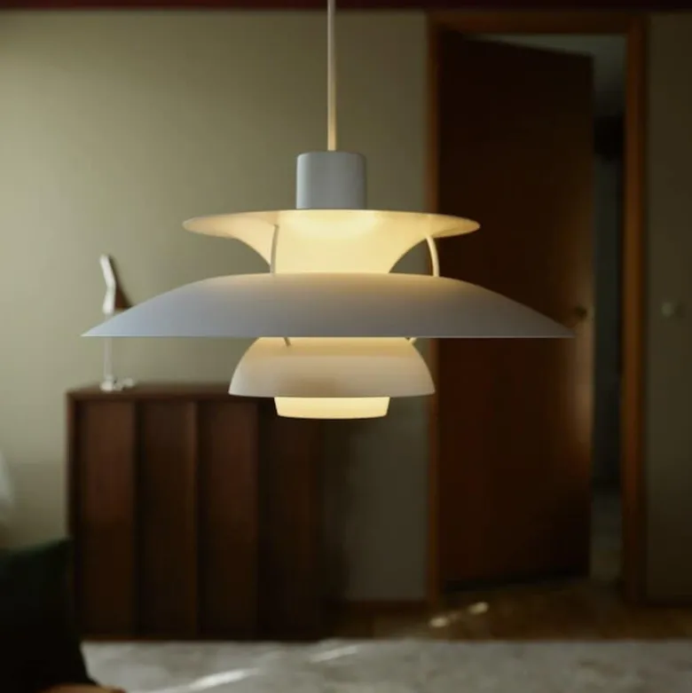 PH 5 Ø500 taklampa monochrome white