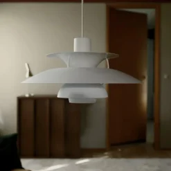 PH 5 Ø500 taklampa monochrome white