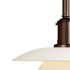 PH 3½-3 Taklampa white/ silkesmatt brown, copper