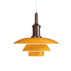 PH 3½-3 Taklampa yellow/silkesmatt brown, copper