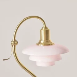 PH 2/2 the Question Mark bordslampa pale rose/brass