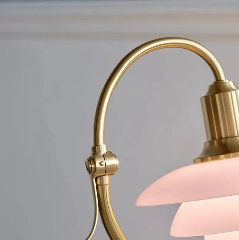 PH 2/2 the Question Mark bordslampa pale rose/brass