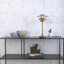 Picasso bordslampa H350 antikmässing
