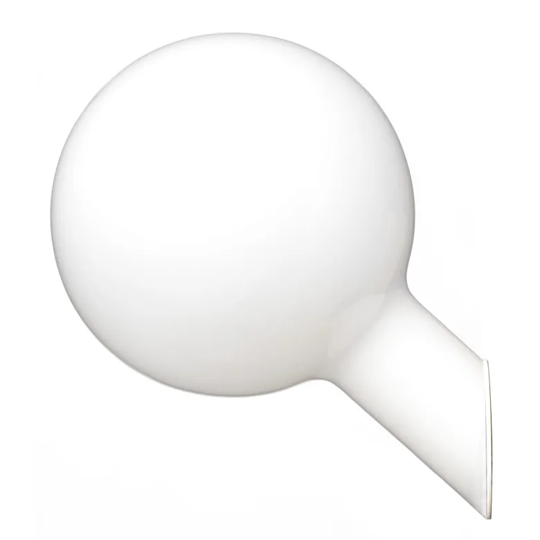 Pin vägglampamatt opalglas