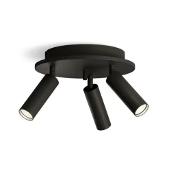 Pipeline rund 3 spotlight mattsvart