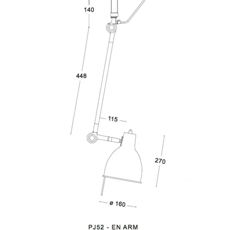PJ52 taklampa vit