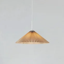 Plisado 50cm taklampa beige