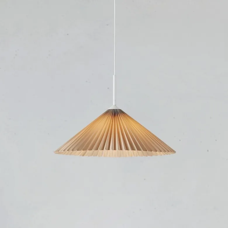 Plisado 50cm taklampa beige