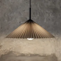 Plisado 50cm taklampa grå