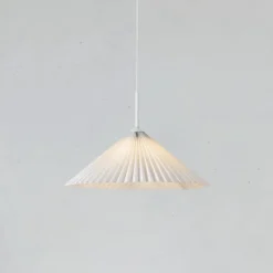 Plisado 50cm taklampa vit