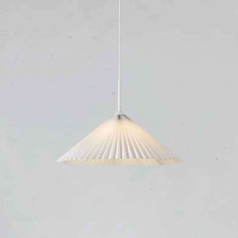 Plisado 50cm taklampa vit