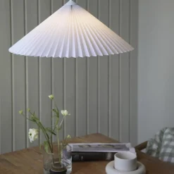 Plisado 50cm taklampa vit